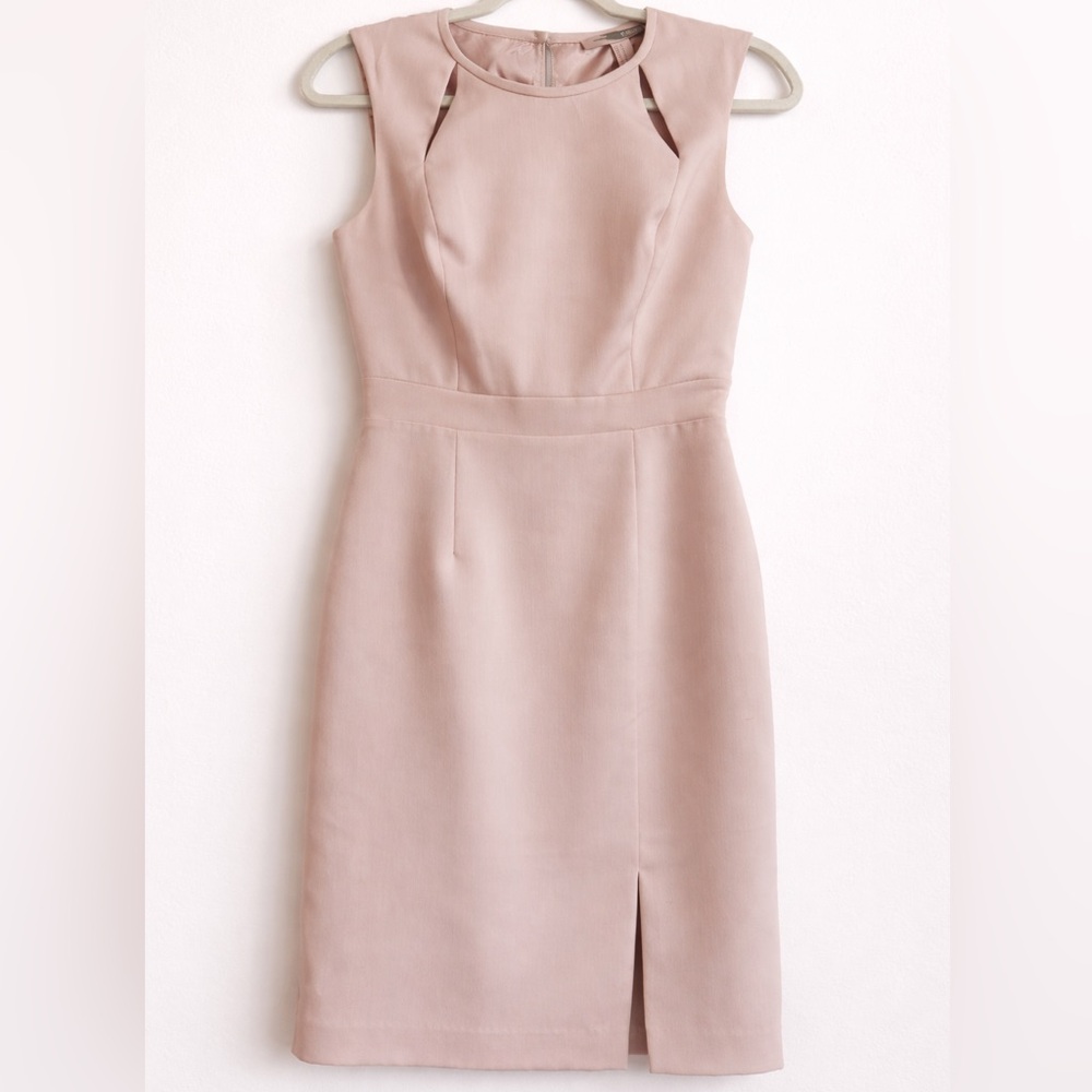 Forever 21 Blush Pink Sheath Dress XS | Elegant Work/Occasion Dress